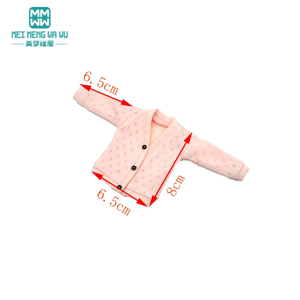 

Fits 28cm Blyth Azone OB22 OB24 doll Clothes Fashionable candy-colored cardigan Toys Gifts