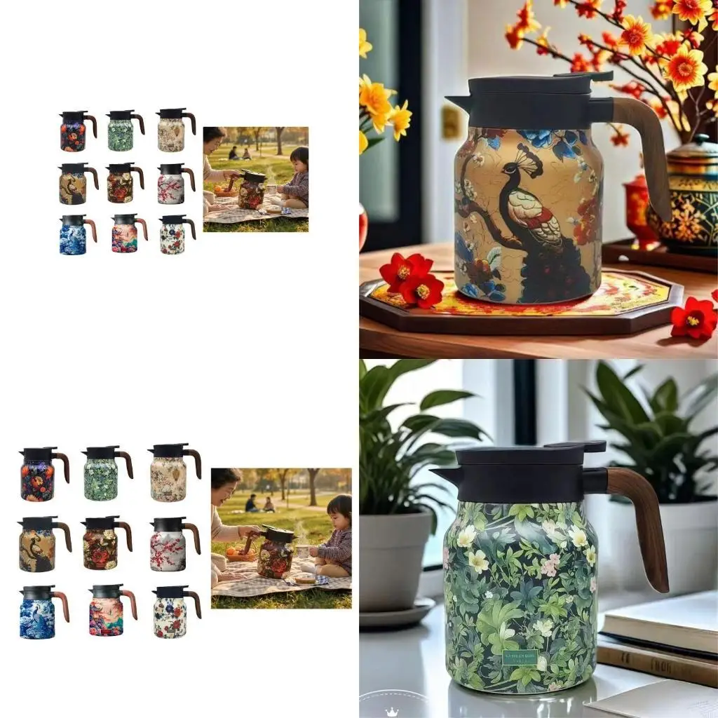 

Современные графины для заваривания чая, емкость 1000 мл, термопот из нержавеющей стали, устойчивый к ржавчине X3UC