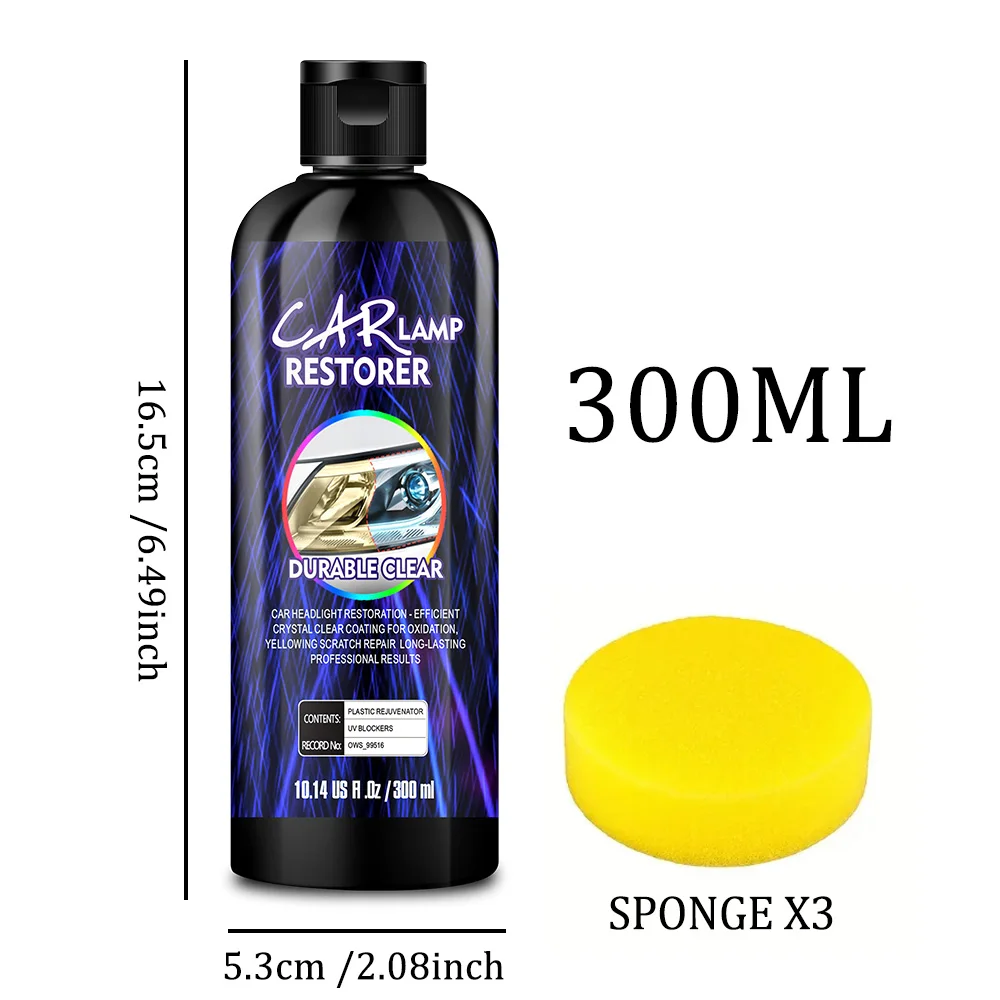 Car & Motorcycle Headlight Restoration Polishing Kit Headlamp Dashboard Repair Kits Car Lamp Polisher Cleaning Paste Paint Agent