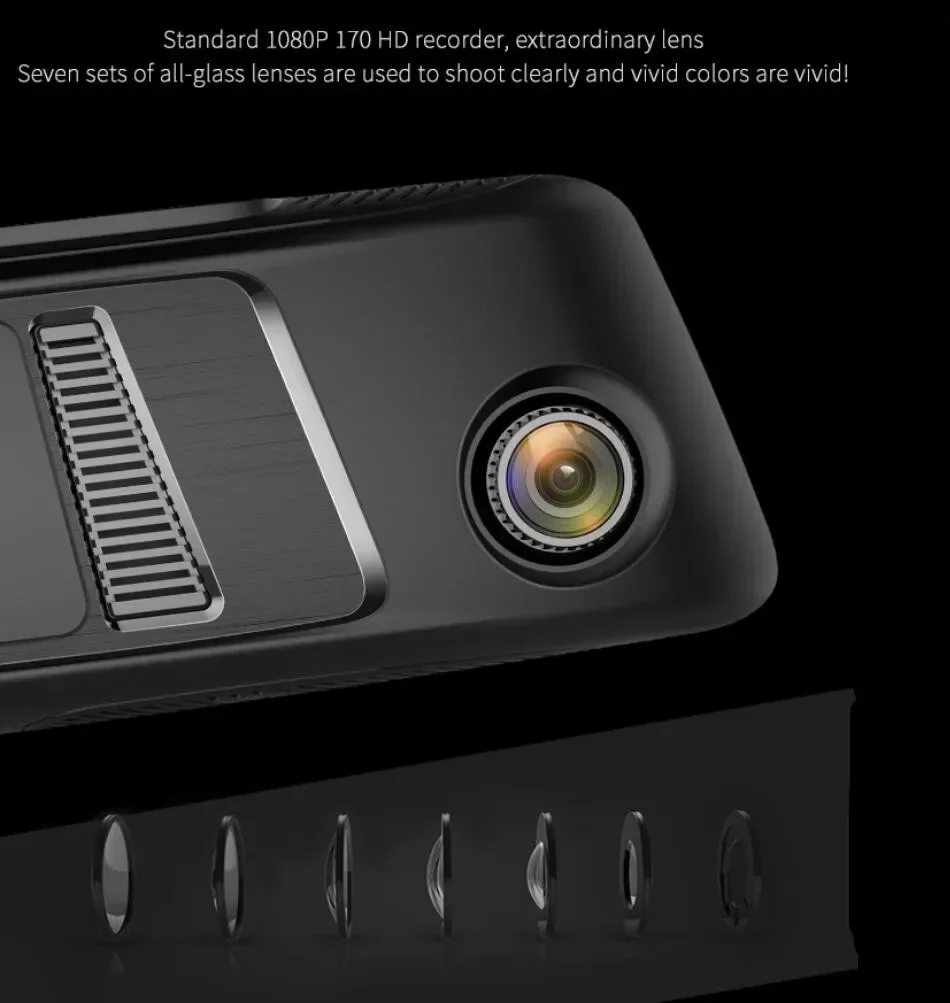 And Interior Dual Video  4G ing Car Interior View Rearview Mirror Driving Recorder 2023 New Dash Cam Car Front