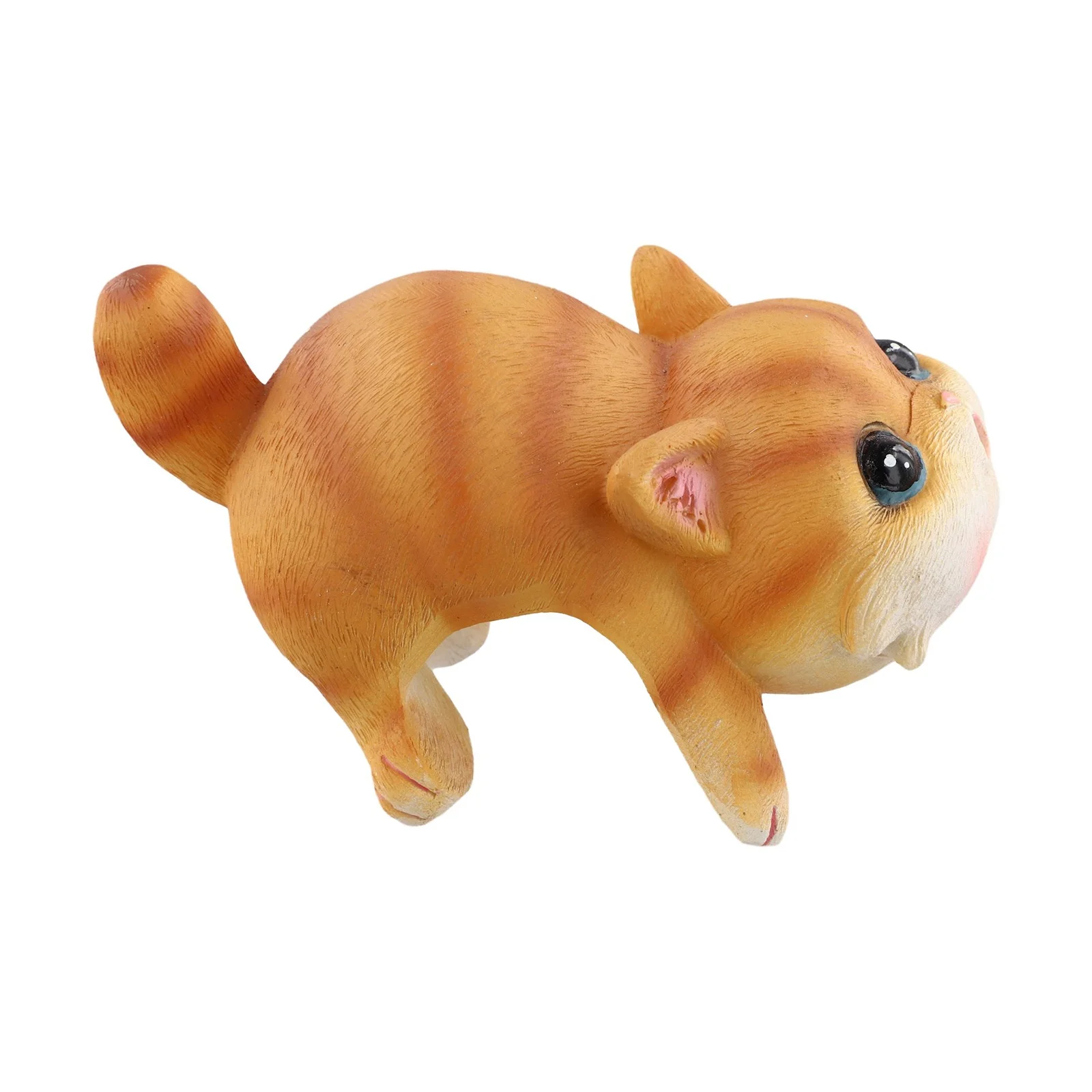 Weatherproof Resin Cat Figurines for Hanging on Flower Pot Edges Outdoor Garden Statues for Patio Yard Decoration