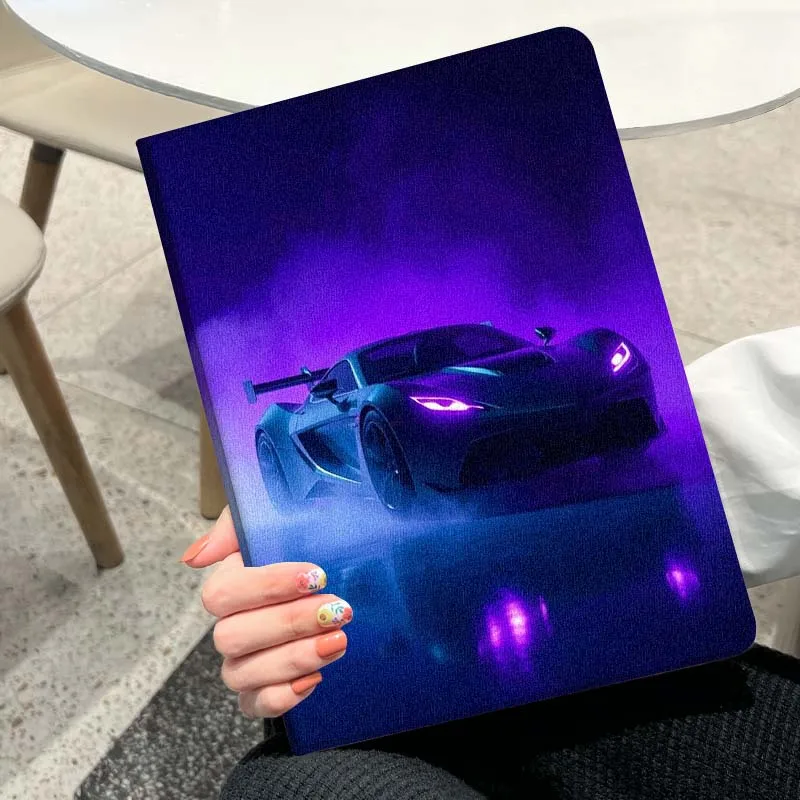 

Super Sports Car Luxury Pattern For Oppo Pad X SE 4 3 11 13.2 11.61 11.4 10.36 Pro 2 Air2 2025 Silk Pattern Soft Tablet Case