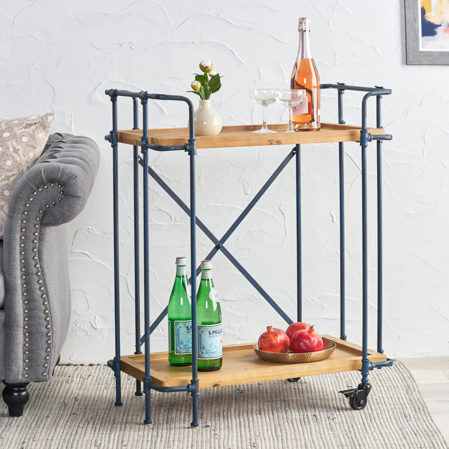 

EDEN PLUMMERS PIPE BAR CART