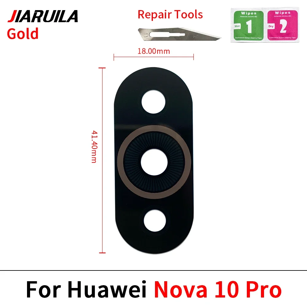 Camera Glass Lens Back Rear Camera Glass Lens with Glue Repair Parts For Huawei Nova 9 Pro Nova 9 Se Nova 10 Pro Nova 12 Ultra