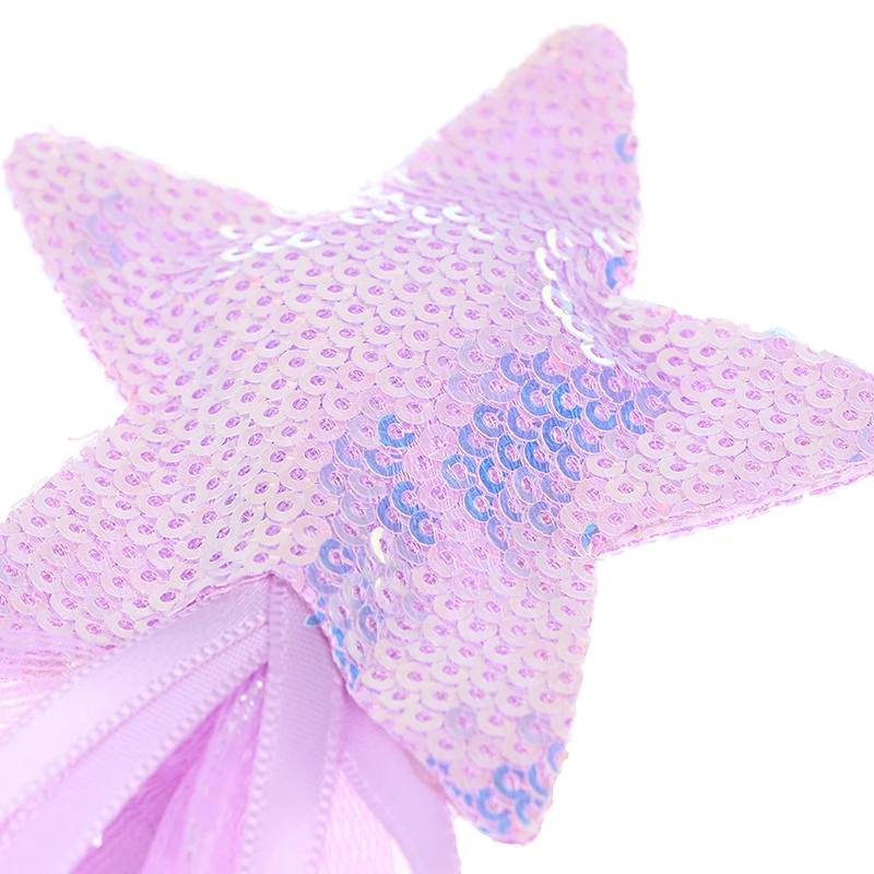 Cute Dreamlike Five Pointed Star Fairy Wand Kids Stick Girl Birthday Gift Party Christmas Halloween Princess Cosplay Prop