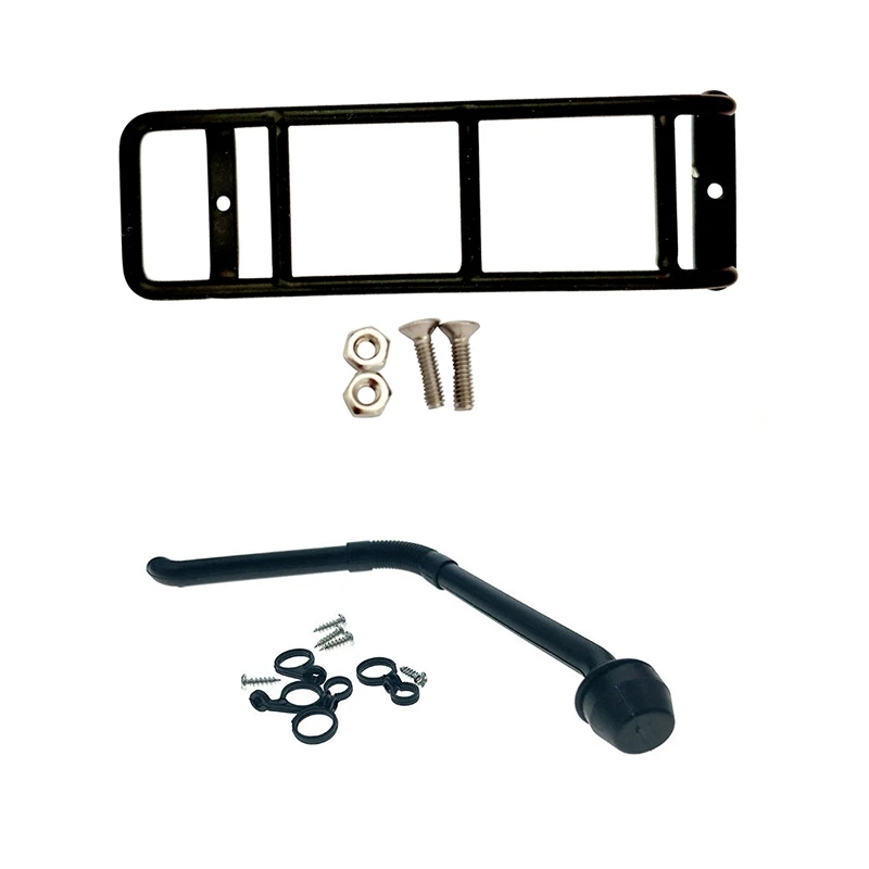 

Металлическая прямая лестница, мини-лестница с 1/10 RC Crawler, черная нейлоновая трубка для сафари