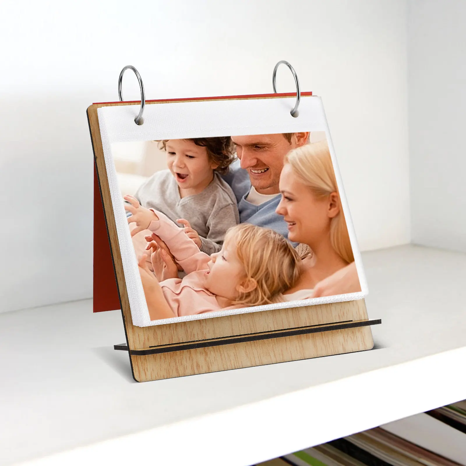 Baby Growth Album Photo Book Multi-Function Desktop Photo Album Large Capacity Calendar Style Insert Pages for Baby Milestones