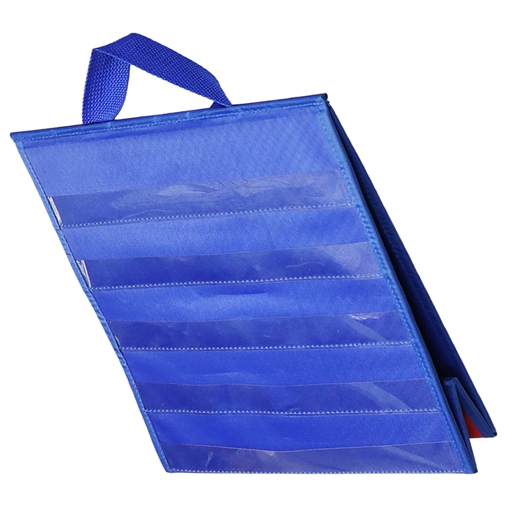 

Desktop Pocket Chart Oxford Cloth PVC Classroom Cards Organizer Foldable Teaching Chart for Word Recognition Spelling Sentence