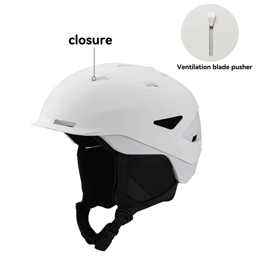 

Eoakiey new ski helmet men and women single double board windproof warm collision ski protective gear equipment safety helmet