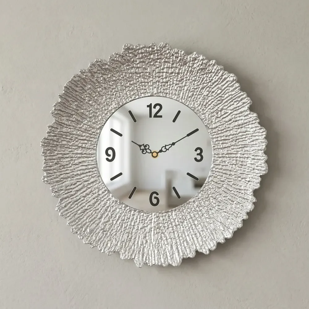 Modern Silent Wall Clock 33cm, Non-Ticking Quartz Sweep Movement,Decorative Hanging Clock for Living Room Bedroom Kitchen Office
