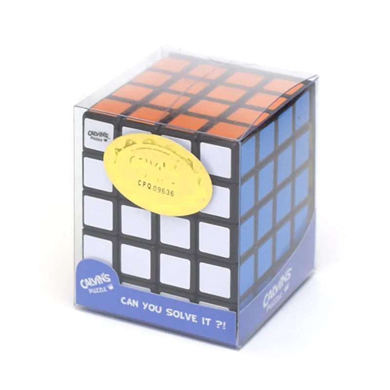 ألغاز كالفين 4 × 4 × 5 مكعب CrazyBad 445 مكعبة (متحولة في المنتصف) جسم أسود في صندوق شفاف صغير ألغاز مكعب سحري ألعاب أطفال