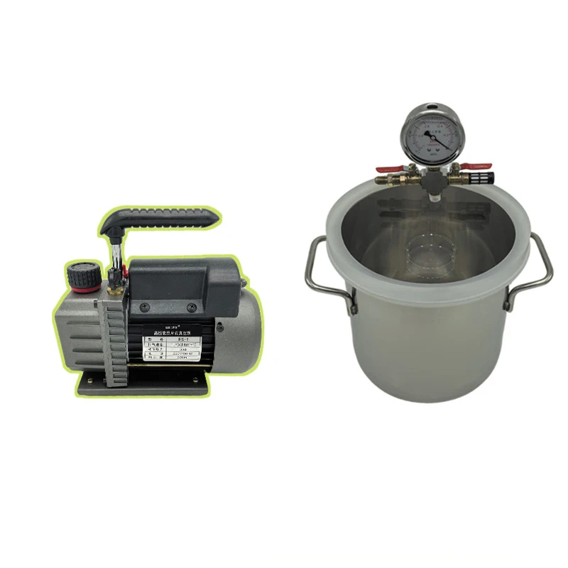 

Small Type Deaeration Bucket Vacuum Filling Equipment 20CM Vacuum Defoaming Tank Barrel Stainless Steel