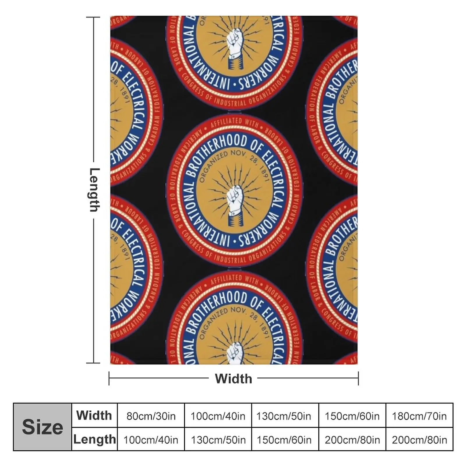 IBEW electrician - Cool Throw Blanket Thin Blanket Soft Blanket Luxury Designer Blanket Hair Blanket