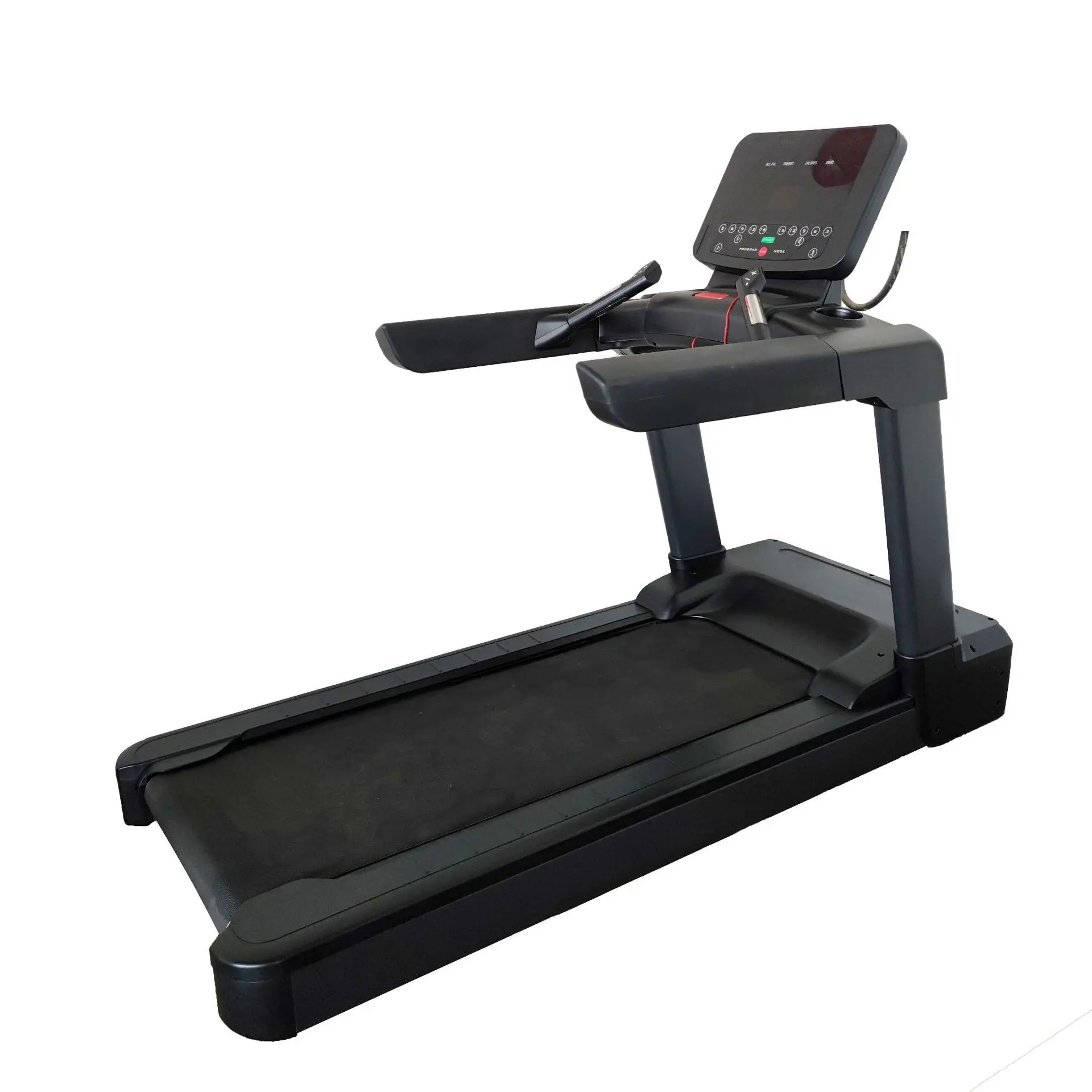 Commercial Treadmill, Electric Running Machine with Shock Absorption, Adjustable Incline, LED Screen for Gym Home Use