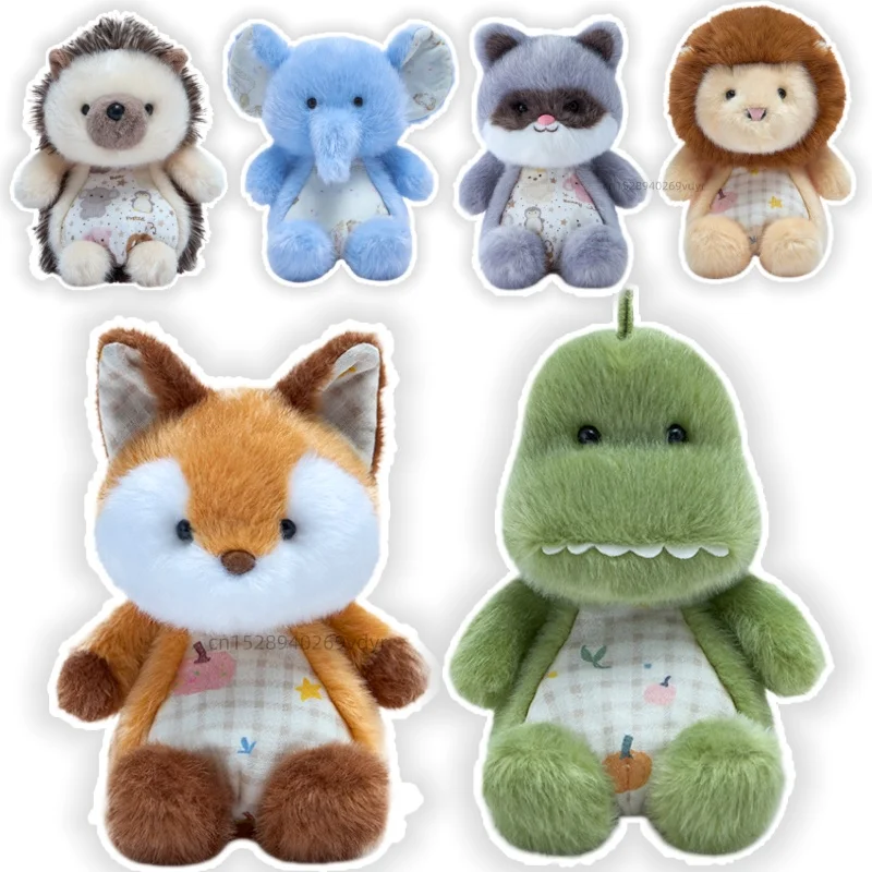 Cartoon Animals Bean Bag Fox Dinosaur Raccoon Hedgehog Fluffy Texture Soft Decompression Stuffed  Comfortable To Touch Gifts