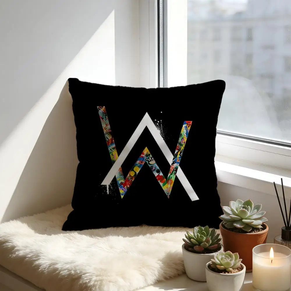 Aalan Walkerpopular Singer Edm Rave Dj Alan 6 Walker Cushion Cover Cozy Velvet …