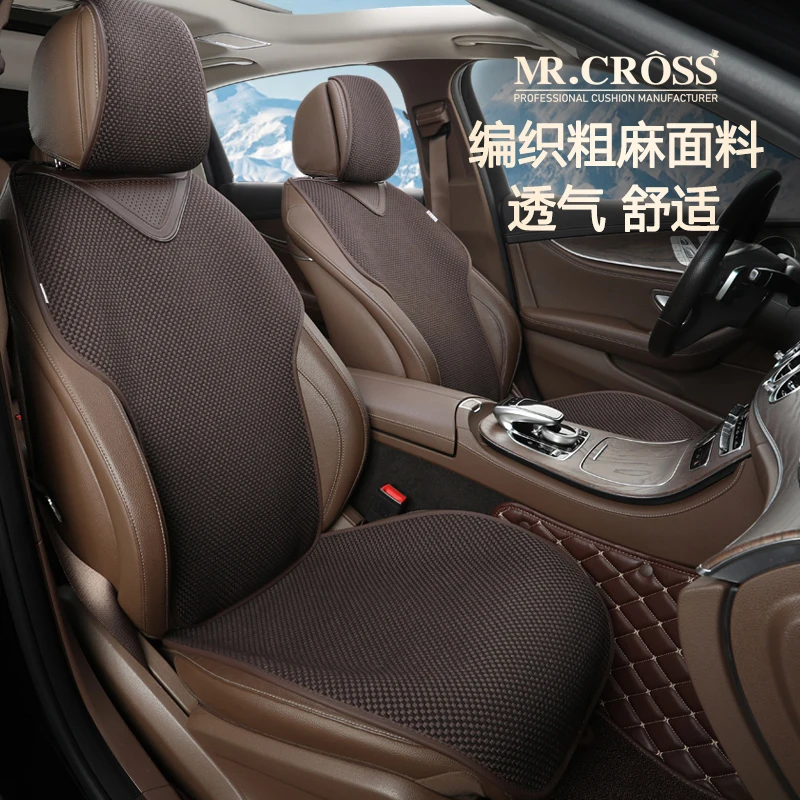 

Universal Car Seat Cover Four Season Auto Flax Breathable Anti-Slip Covers for Car Seats Cover Protection Cars Seats Covers