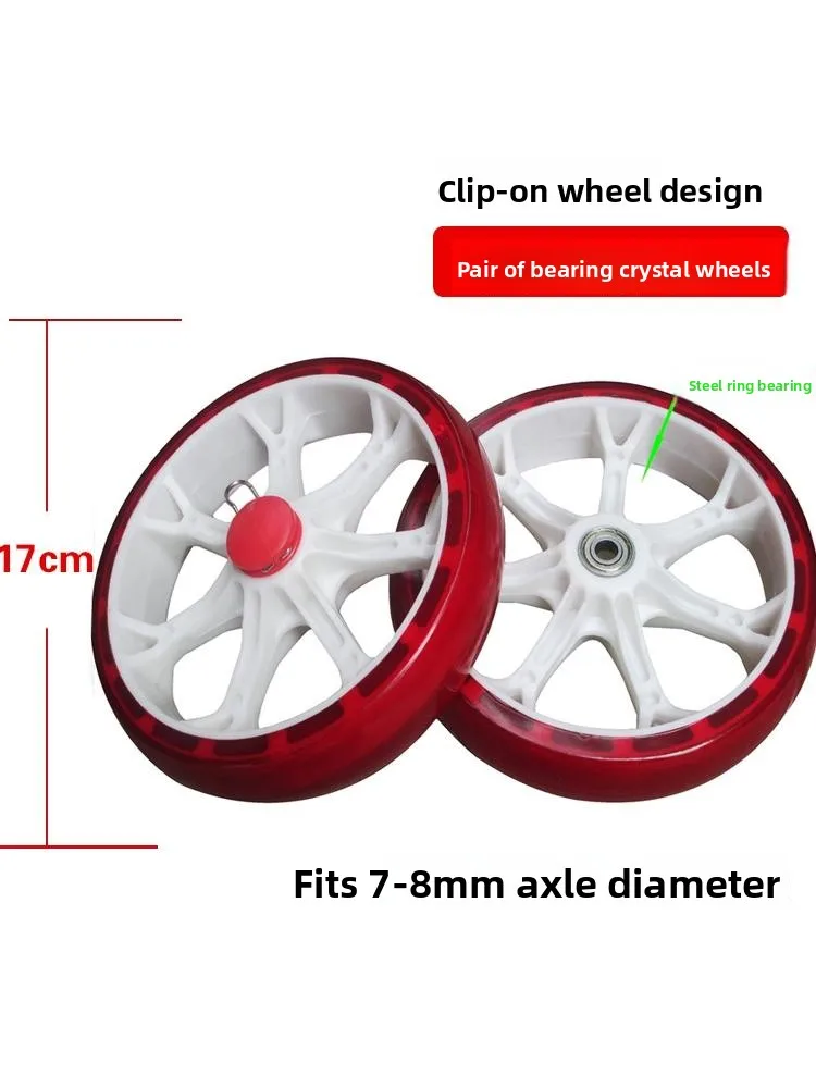 

op Cart Replacement Wheels Small Pulling Carrot Bung Car Wheels Detachable op Cart Wheels Plastic Material