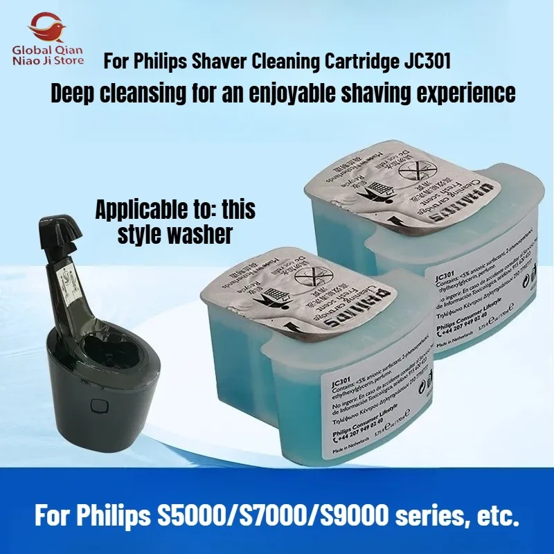For Philips Cleaning Fluid JC301, JC302 Shaver Cleaning Solution, Compatible with S5000, 7000, 9000, JC5202, S7370
