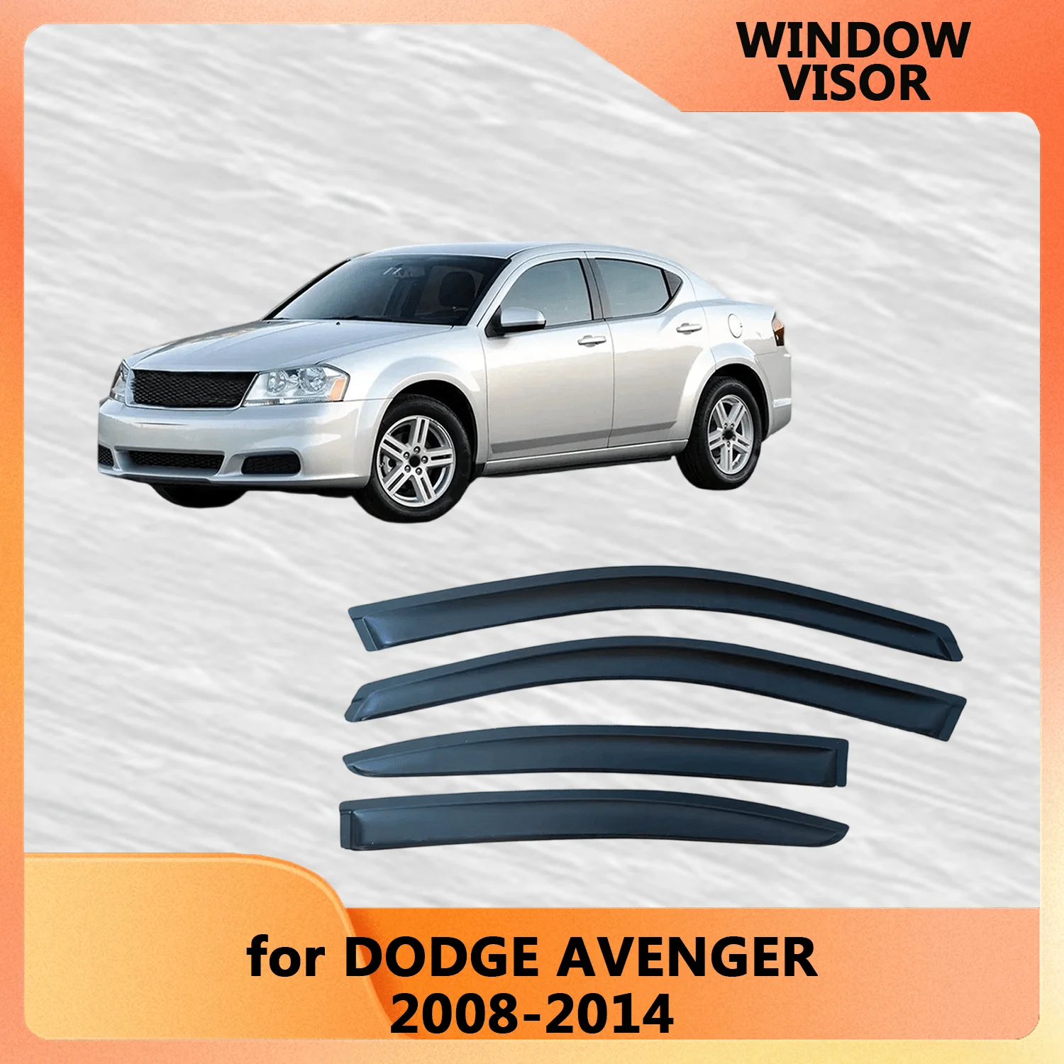 

Для Dodge AVENGER 2008 2009 2010 2011 2012 2013 2014 боковой оконный козырек от дождя боковой вентиляционный дефлектор наружное крепление лента