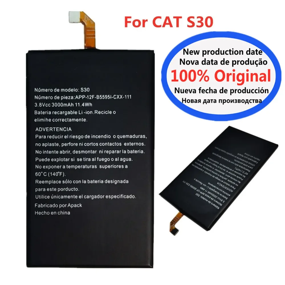 

New 100% Original Caterpillar Battery 3000mAh For Cat S30 Replacement Batteries Bateria Battery In Stock