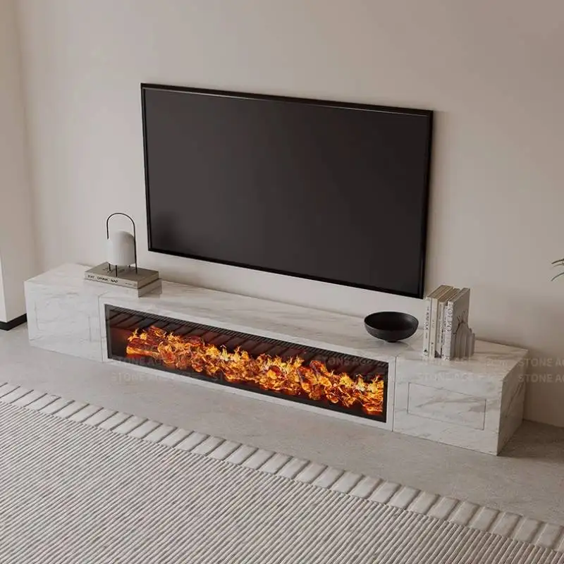 Sitting Room Decor Tv Cabinet Light Long Design Lounges Apartments Tv Cabinet Fireplace Luxury Fernseherschrank Furniture Home