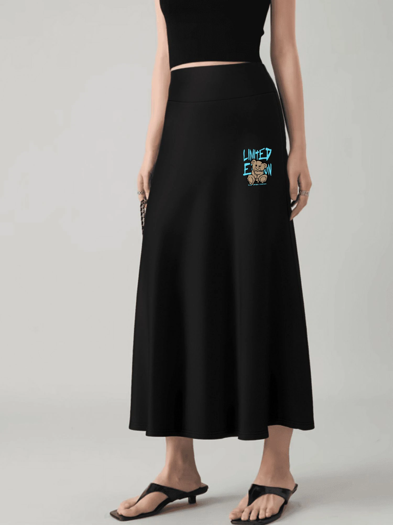 

Элегантная юбка миди с высокой талией в стиле Light Mature, комфортная, с драпировкой, стройнящая, для работы и свиданий.