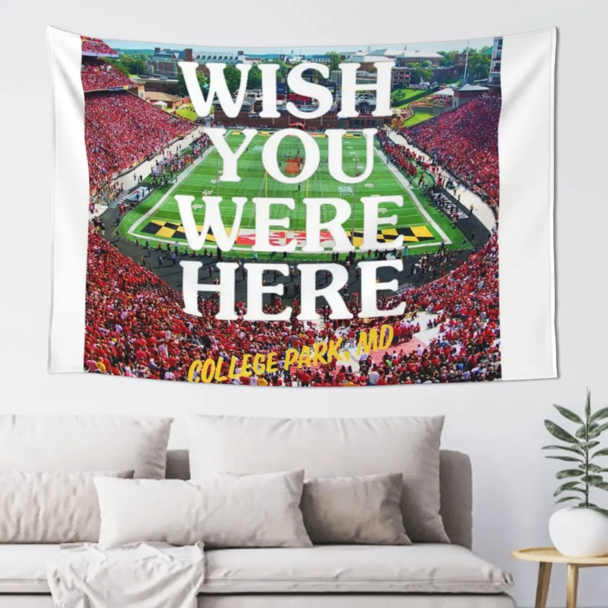 Wish You Were Here x UMD Tapestry Decoration Aesthetic Wall Mural Room Decorator Tapestry