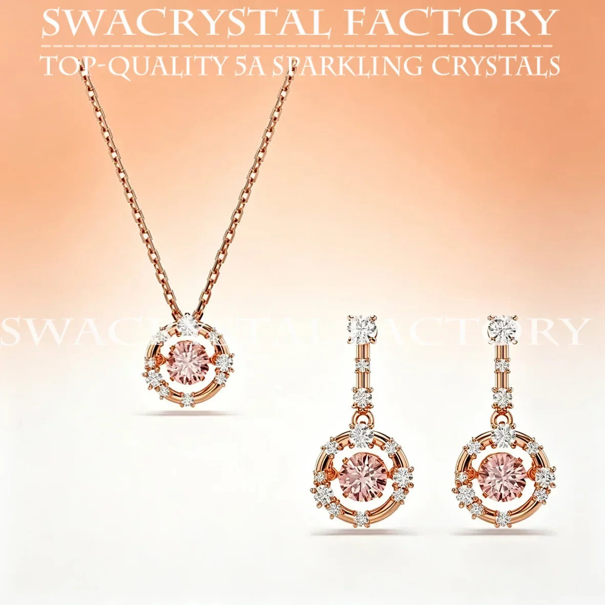 Romantic Beating Heart Series Crystal Jewelry Set CZ Pearl Necklace Bracelet Earrings Female Valentine Birthday Party Ornaments