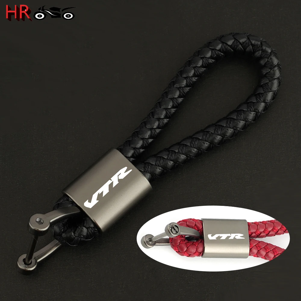 NEW Key Chain Ring For HONDA VTR1000 VTR 1000 SP-1 SP1 SP-2 FV FW FX FIRESTORM VTR1000F Motorcycle Braided Rope Keyring Keychain