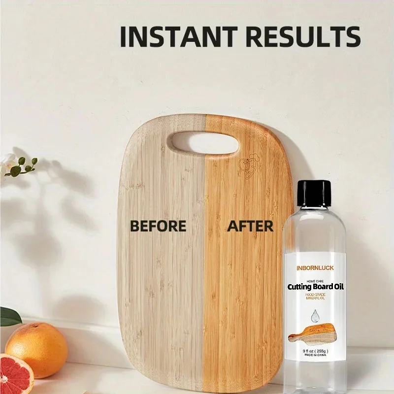Planchas de corte de aceite Mineral de calidad alimentaria, acondicionador y protector de madera Natural, muebles de madera de bambú, vajilla, tablas de corte