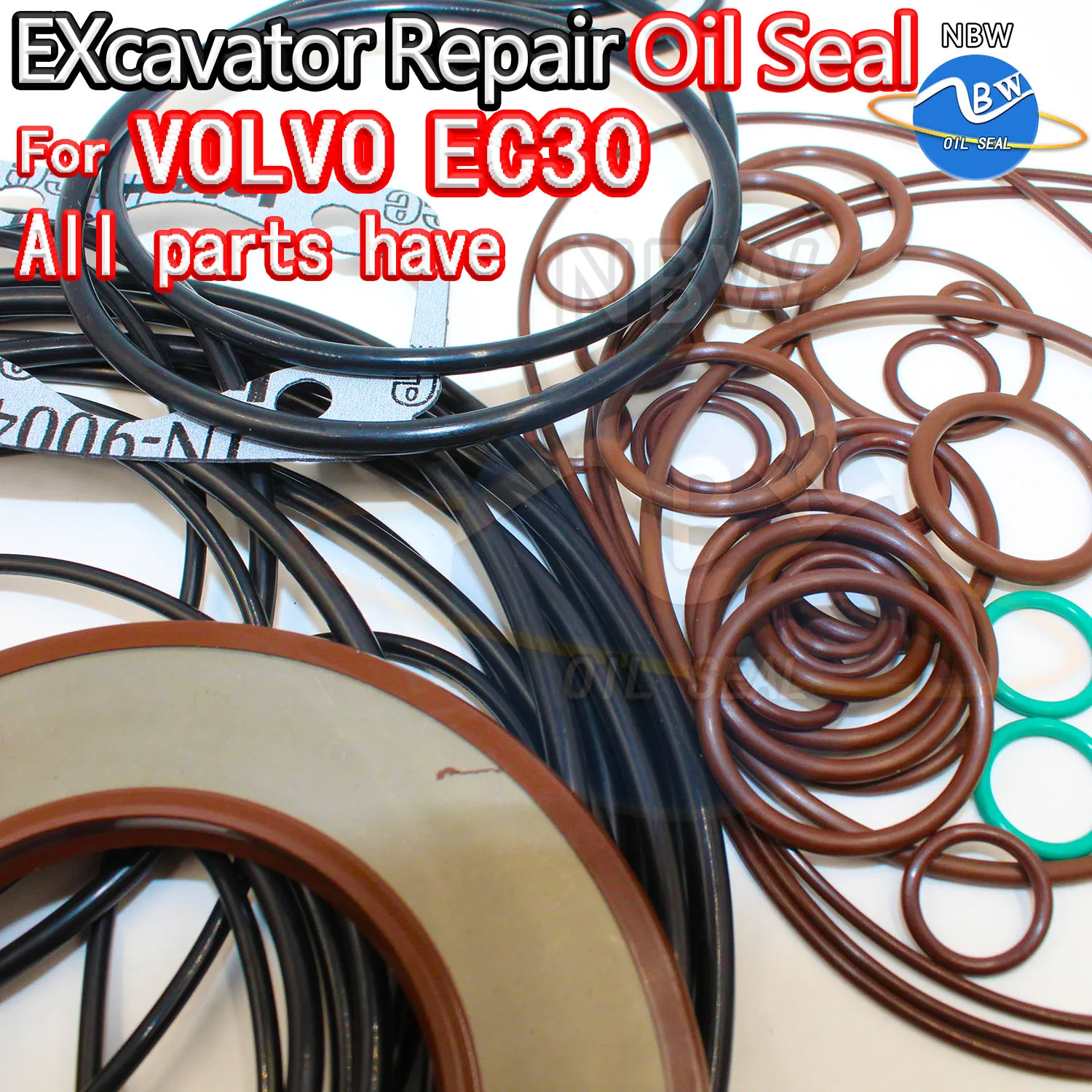 

For VOLVO EC30 Excavator Oil Seal Kit High Quality Repair VLE Hammer Construction Machinery Tool Control Pilot Valve Blade BOOM