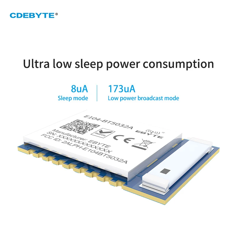 DIY Bluetooth Module nRF52832 BLE5.0 Serial to BLE CDEBYTE E104-BT5032A SMD Ceramic Antenna 4dBm Wireless Transceiver IoT