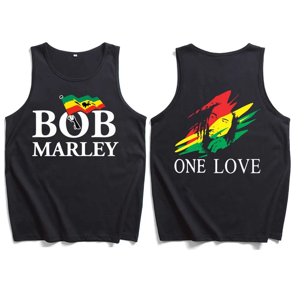 2024 Bob Marley Tank Tops Vest T-Shirt Man Woman Streetwear