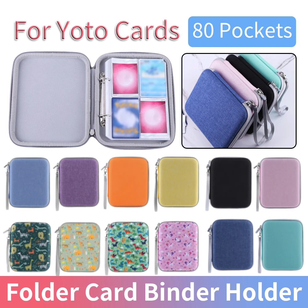 Card Case Soft Portable Folder with Zipper & 80 Pockets Card Binder Holder  for Yoto Cards Mini Audiobook Cards - AliExpress 44