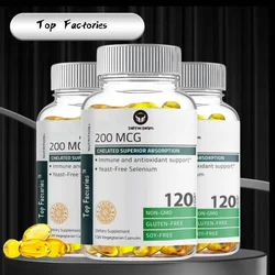 Selenium 200 Mcg - Yeast Free Chelated Amino Acid Complex - Essential Trace Mineral With Excellent Absorption Capacity
