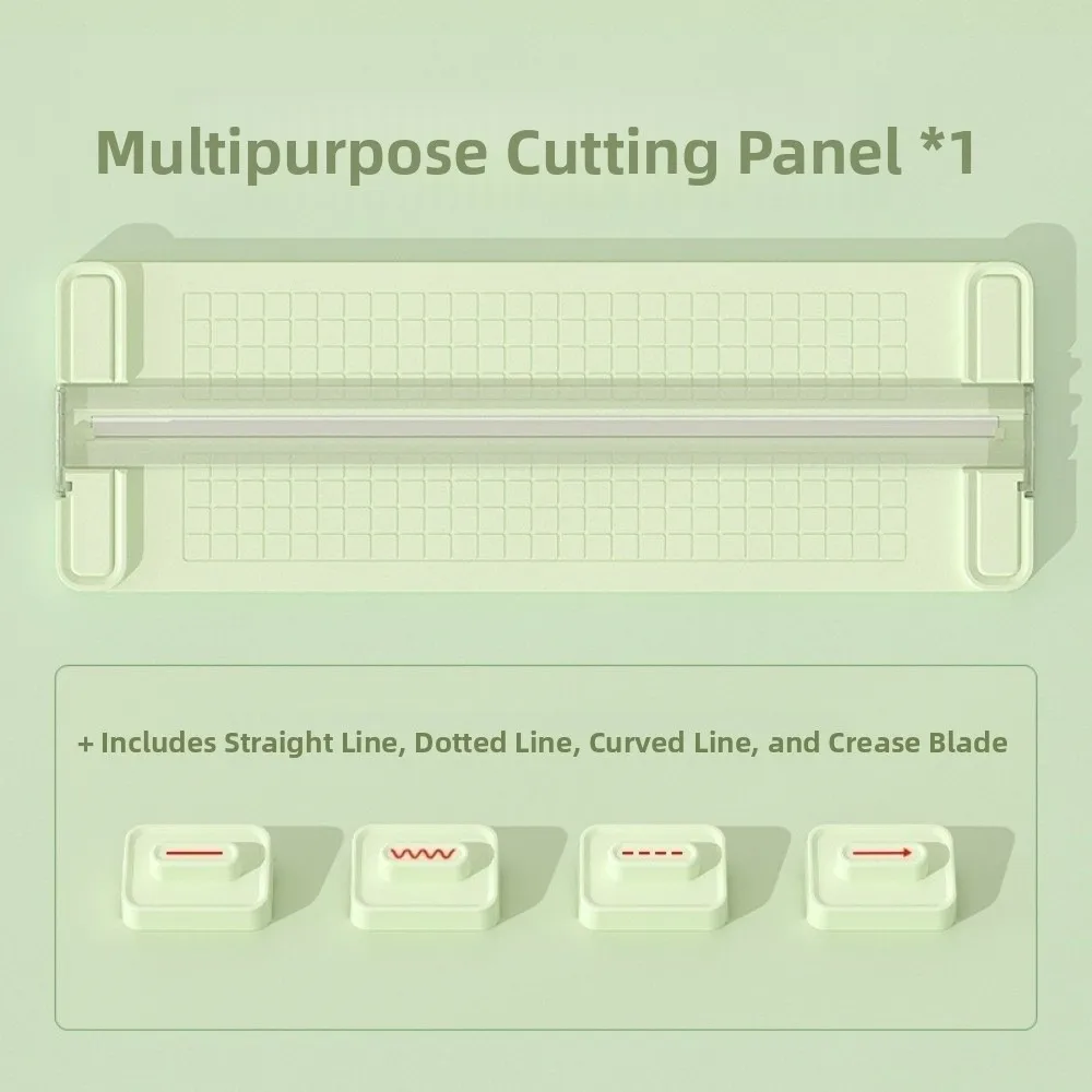 Precision 4-in-1 Paper Cutter Bidirectional Cutting 360-degree Craft Paper Cutter Creasing Dotted Anti-Slip Manual Paper Trimmer