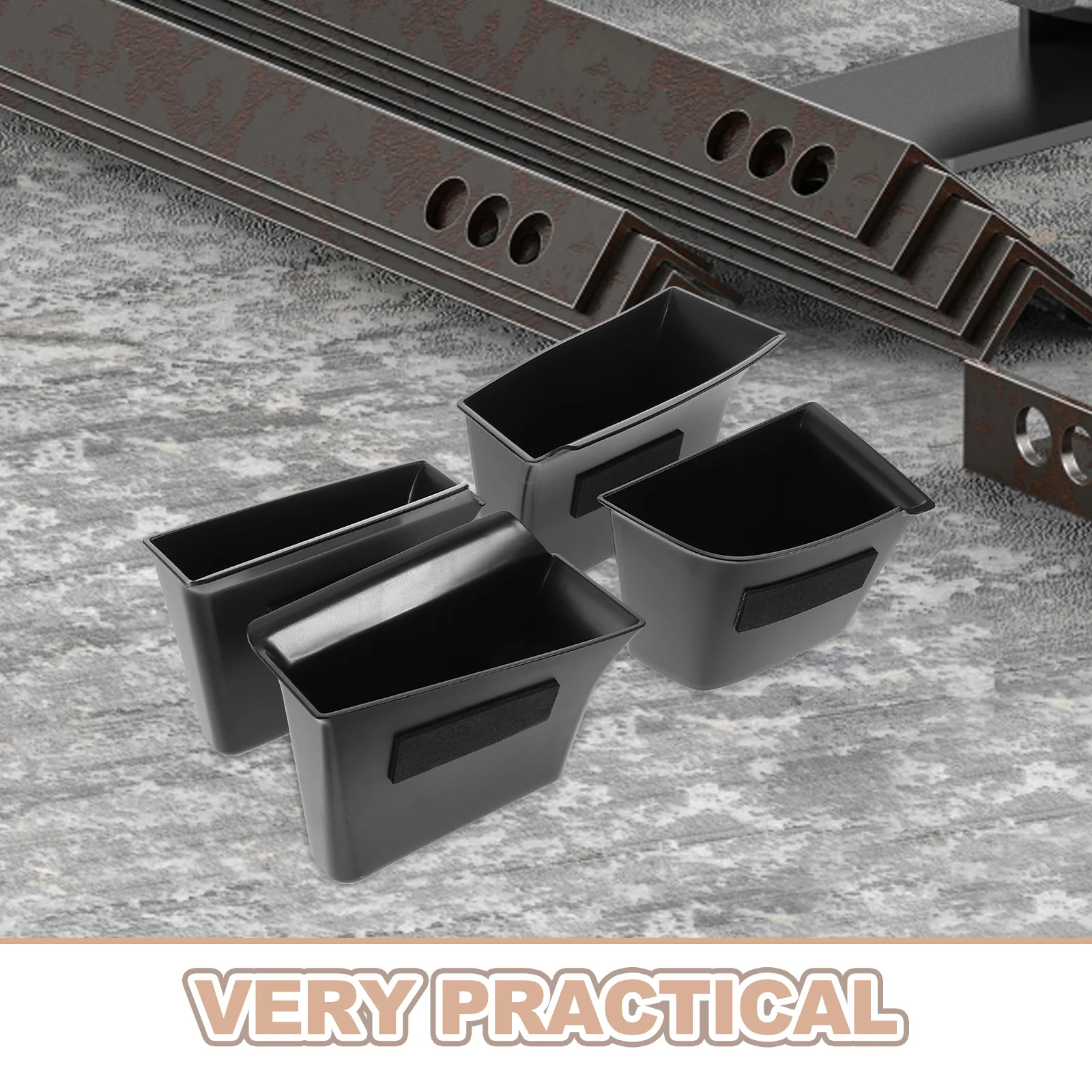 4 قطعة مقبض باب السيارة صندوق تخزين من البلاستيك سعة كبيرة سهلة التركيب منظم متعدد الوظائف لمفاتيح الهاتف مظلة السيارة #2