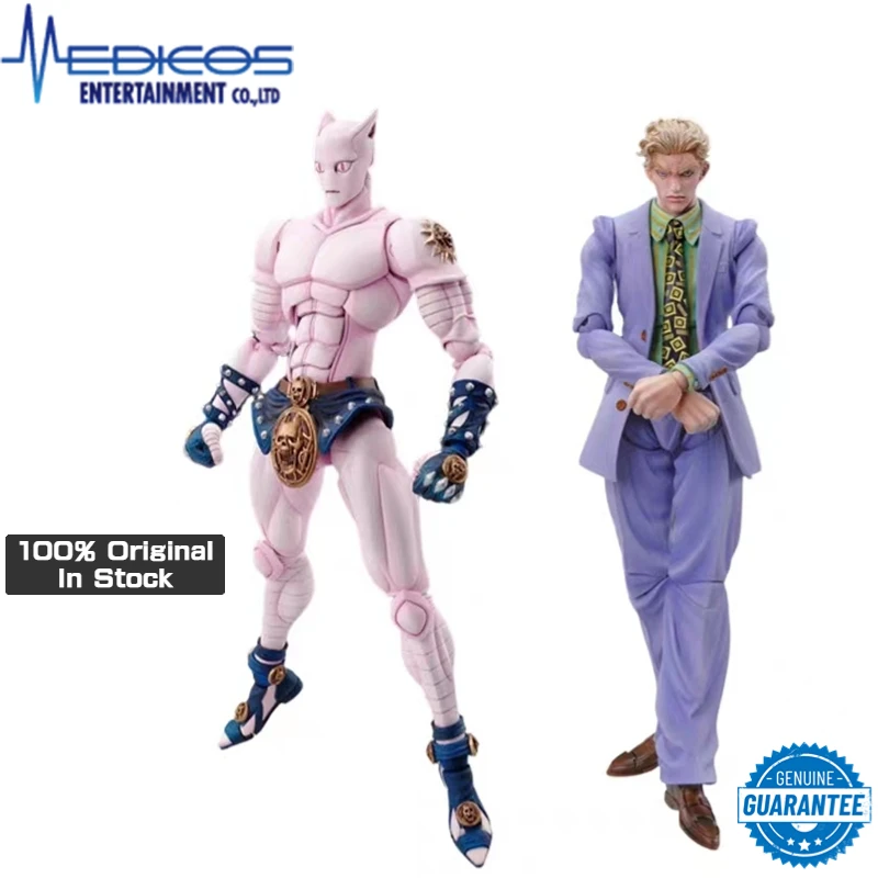 

100% Genuine Medicos Super Action Statue 16cm JoJo's Bizarre Adventure Kira Yoshikage Killer Queen Model Doll Figures Toys