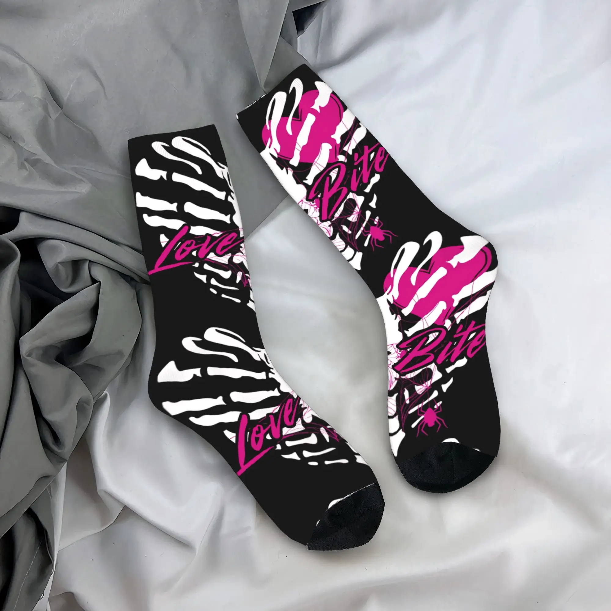 

Мужские носки AJ Lee, фанаты борьбы, чулки с укусами любви, осенние забавные мягкие носки, антибактериальные носки для спорта на открытом воздухе с графикой