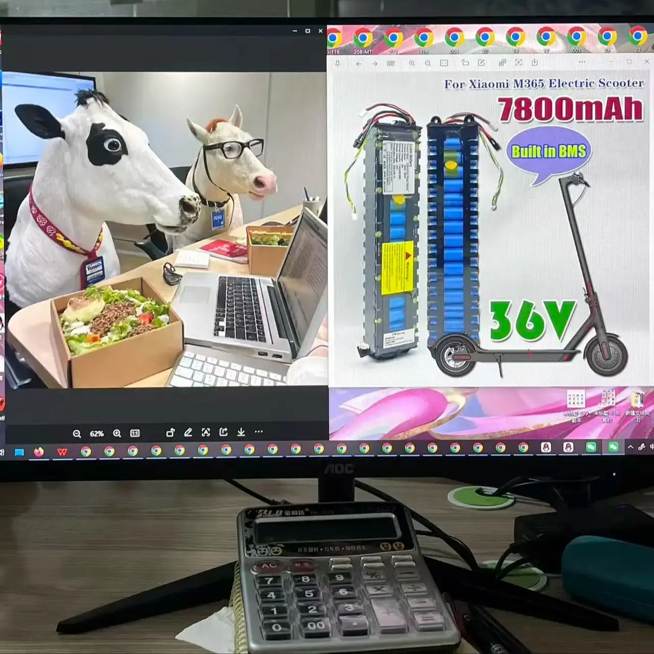 

for Xiaomi M365 Electric Scooter 18650 NE1003-H Cell Communication Interface Discharge Tail Light 10S3P 7800mAh 36V Battery Pack