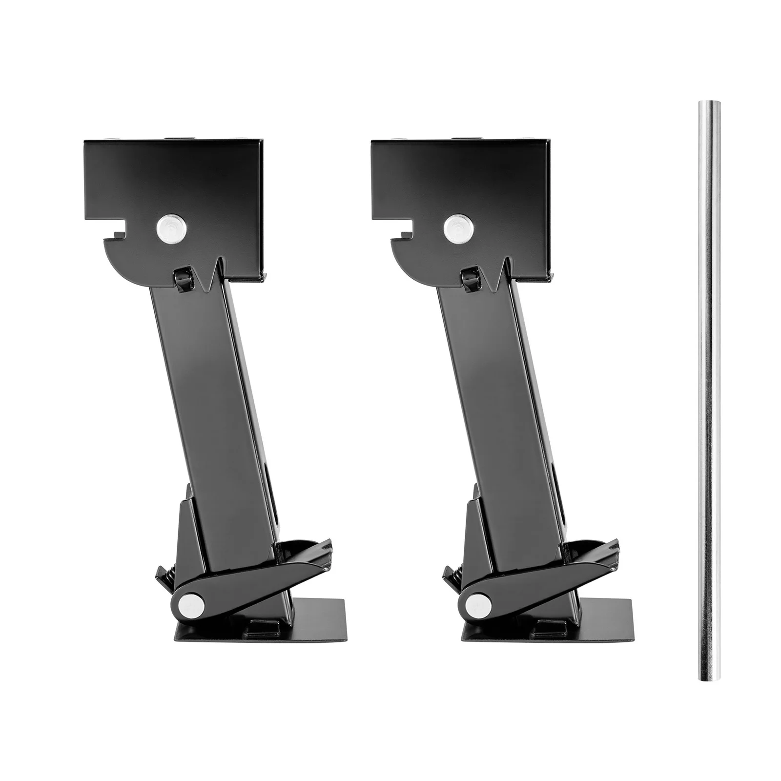 SucceBuy Telescoping Stabilizer Jack 2PCS Telescoping Folding Trailer Jack Trailer Swing Down Stabilizer Jack for RV Trailer