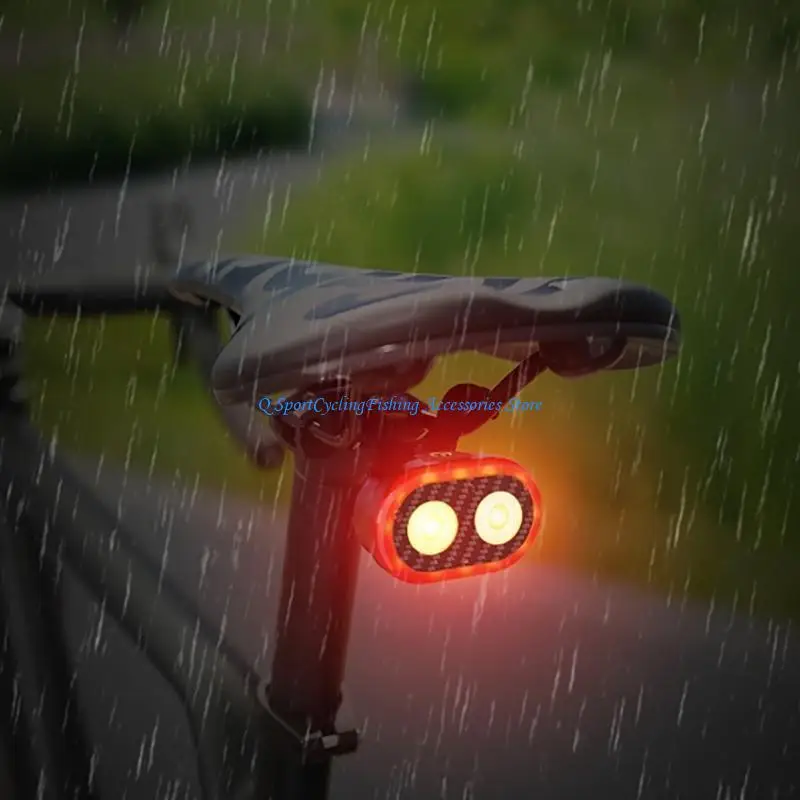 

Brake Sensing Brake Lamp Warning Lamp Safety Night Cycling Bicycles Rear Light Cycling Warning Safety Biking Taillight