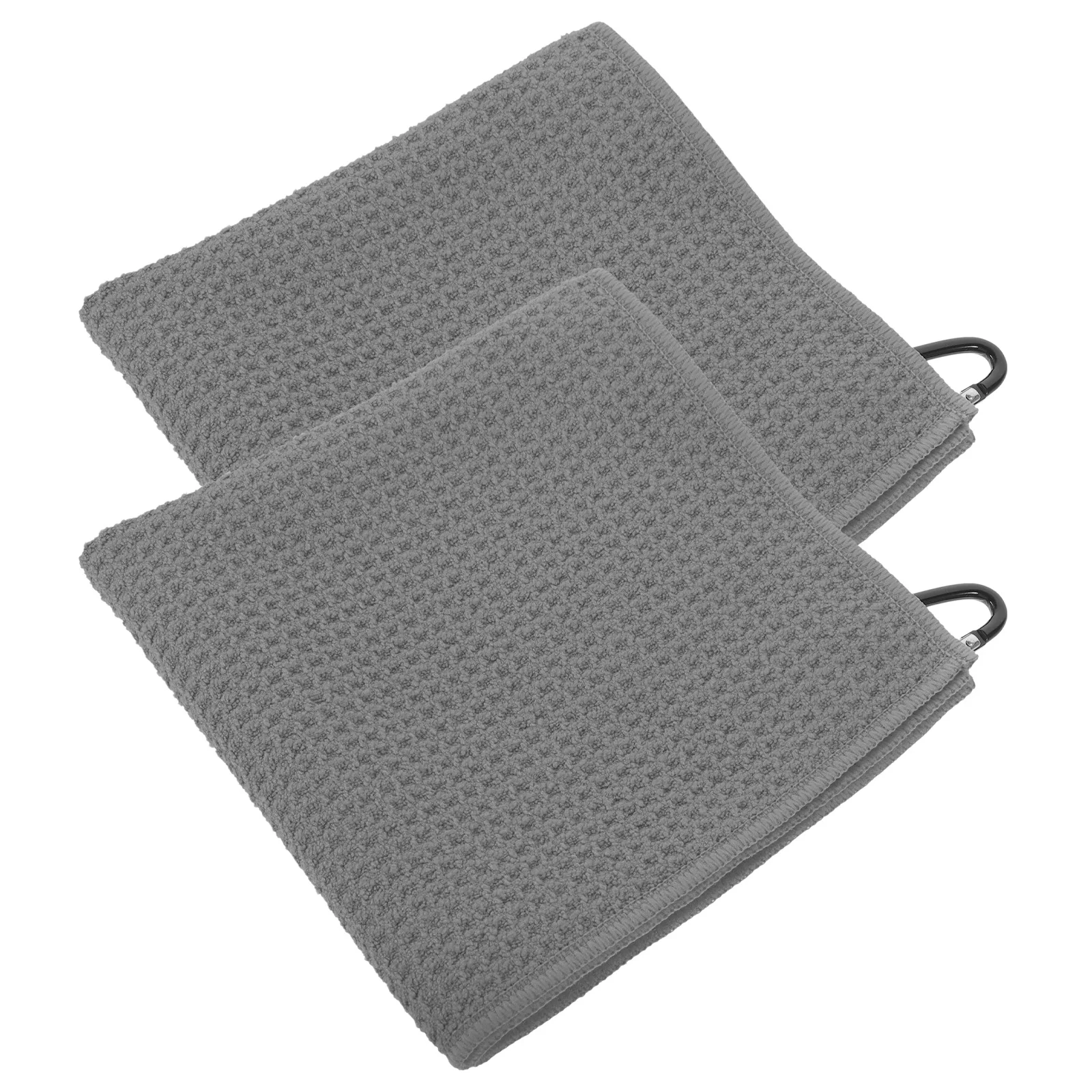 

2Pcs Sports Golf Towel Reliable Long-Lasting Performance Wipe for Clubs and Balls Stylish Design Portable Golfing Necessity