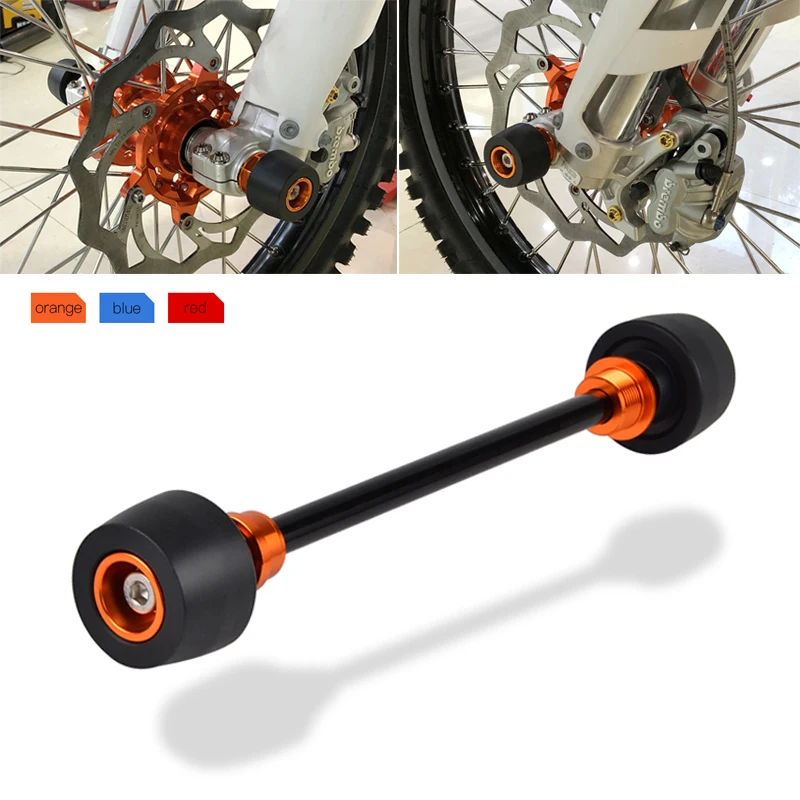 22mm Front Axle Slider Wheel Crash Protector For KTM TPi EXC 300 EXC-F 350 SX 125 SX-F 450 XC 300 XCF XCW 500 Six Days 2016-2023