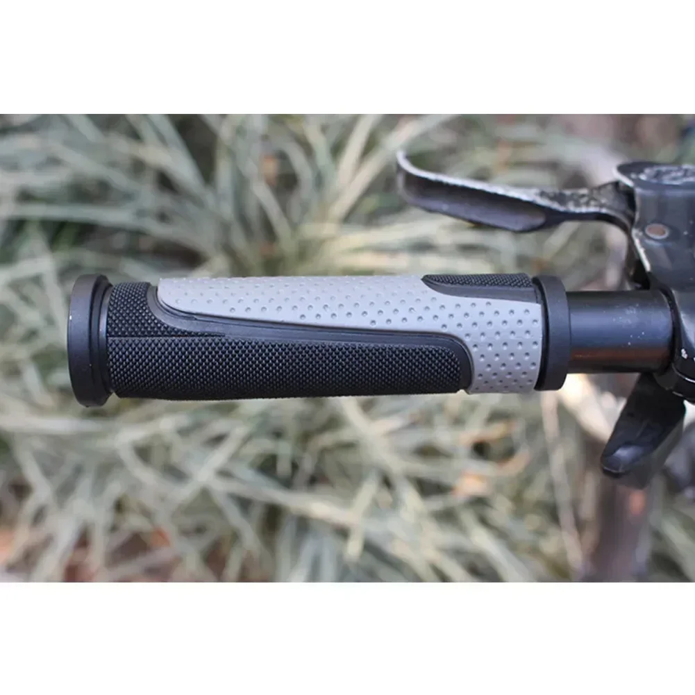 Bicycle Grips Bike Bicycle Anti-skid Ahock Absorption Handlebar Grips Glove Long/Short Suitable For 22.2mm Handlebars