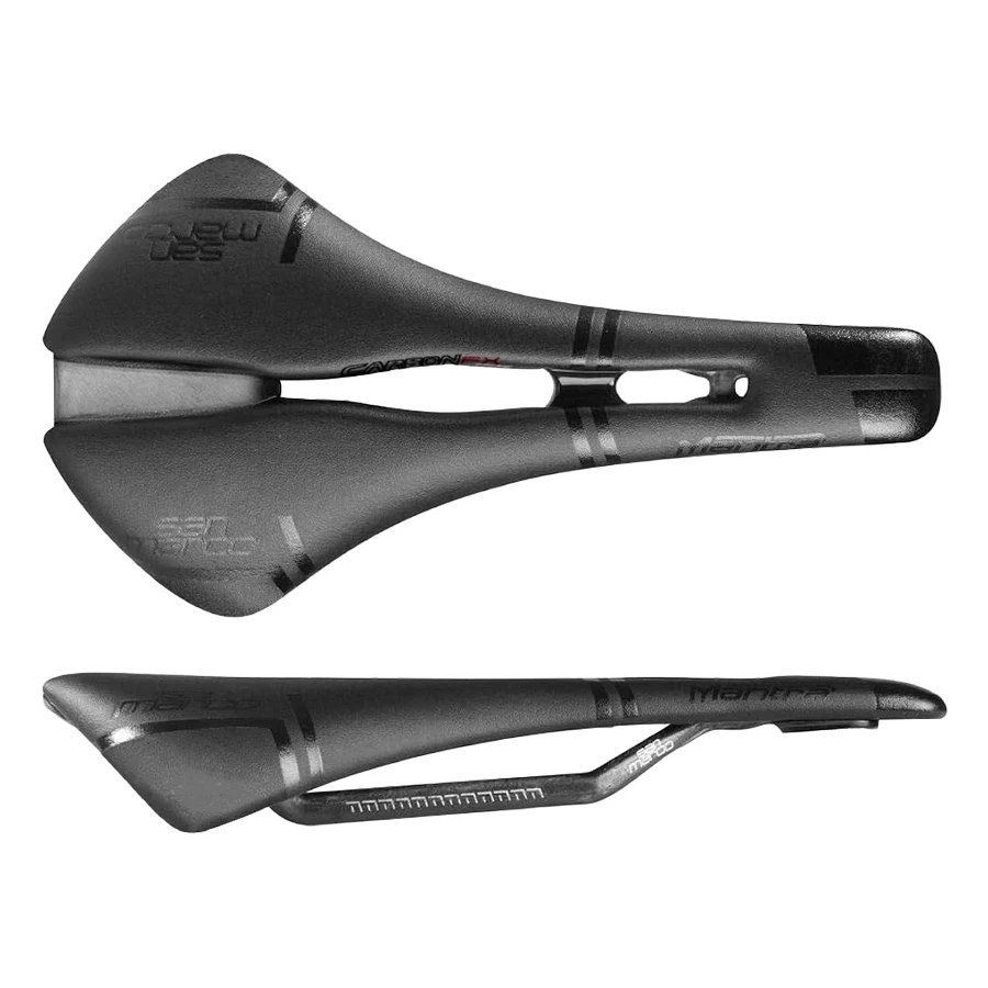 Selle de vélo confortable en carbone Mantra pour homme et femme, 7mm x 9mm, 143mm, pour vélo de route TT, large, pièces de selle de vélo