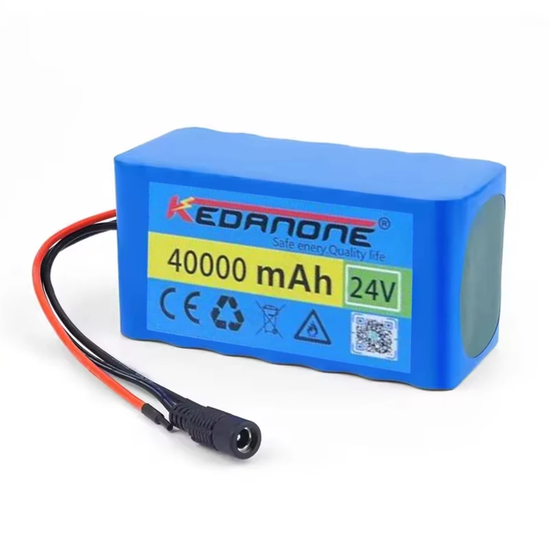 Pacco batterie agli ioni di litio 7S3P 24V 40Ah 18650, disponibile in magazzino in Polonia, con caricabatterie da 29,4V 2A, batteria di ricambio ricaricabile per e-bike, biciclette elettriche,