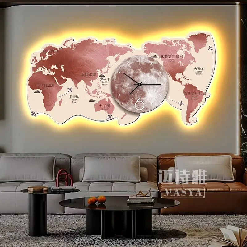 

Waiting Luxury Wall Clocks Digital Led Restaurant Nordic Minimalist Wall Watch Aesthetic Nordic Orologio Da Parete Home Decor