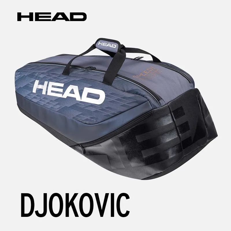 HEAD Djokovic Series Djokovic Duffle Bag Backpack Jr. Signature Double Shoulder Tennis Racket Pack Match Field Bag